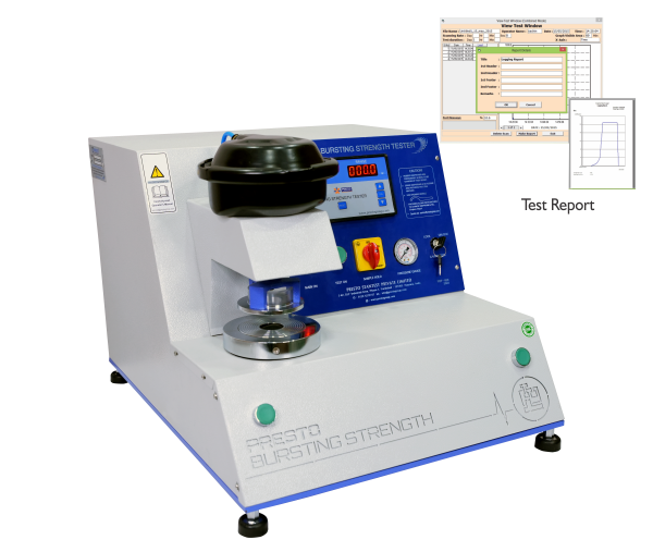 Bursting Strength Tester Digital Cum Computerised Model With Pneumatic Clamping